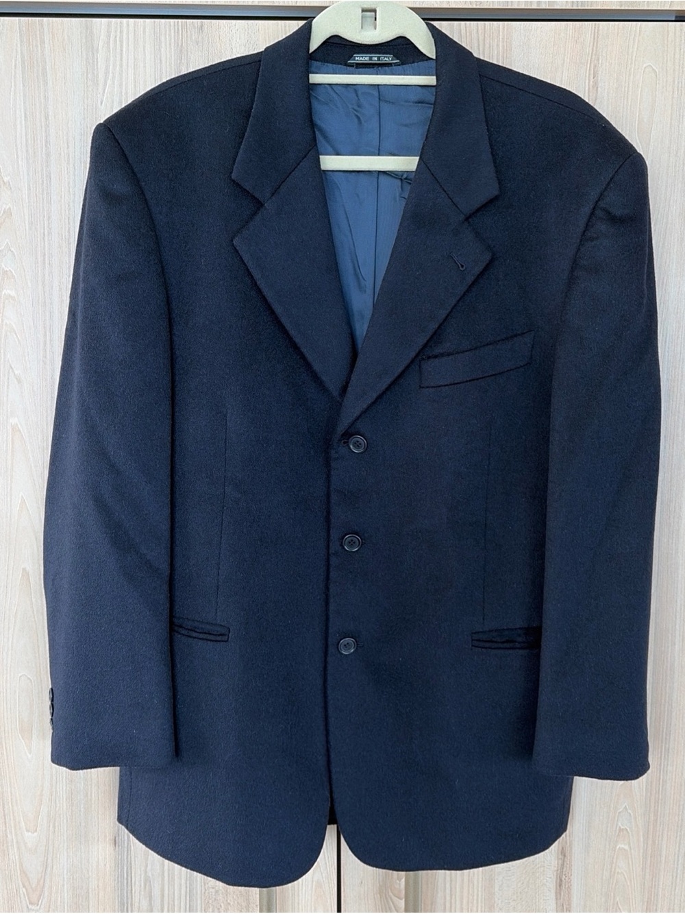 Cashmere Blazer Quiet Luxury Old Money Made in Italy Men’s 42S Black
